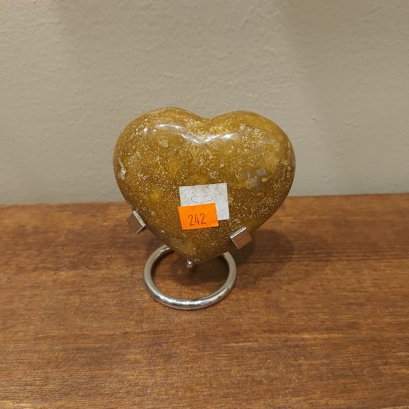 🔥 Sale 🔥Brown Ocean Jasper Heart (Stand Not Included) - Final Price - Picture 3 of 8